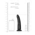 Ρεαλιστικό ομοίωμα RealRock Slim - 15,5cm (μαύρο)