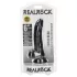 RealRock - ρεαλιστικό δονητή με βεντούζα - 15,5cm μαύρο