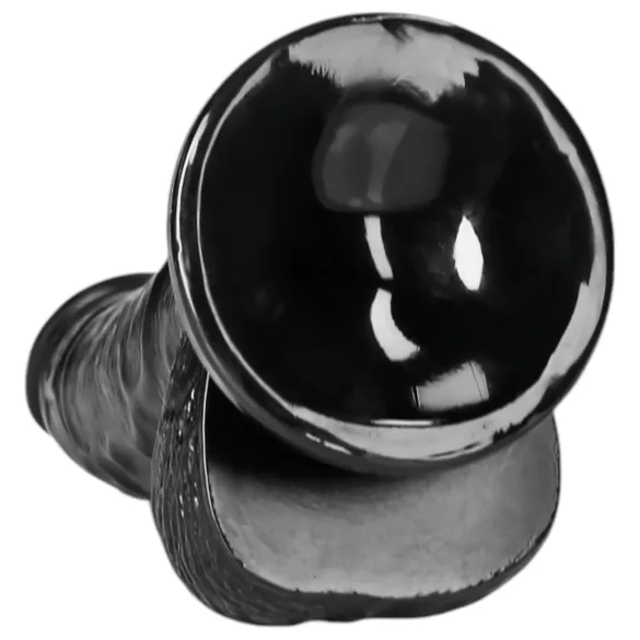 RealRock - ρεαλιστικό δονητή με βεντούζα - 15,5cm μαύρο