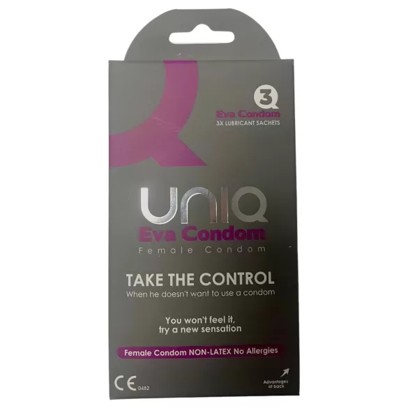Uniq Eva - προφυλακτικό γυναίκας χωρίς λάτεξ - 3 τεμάχια