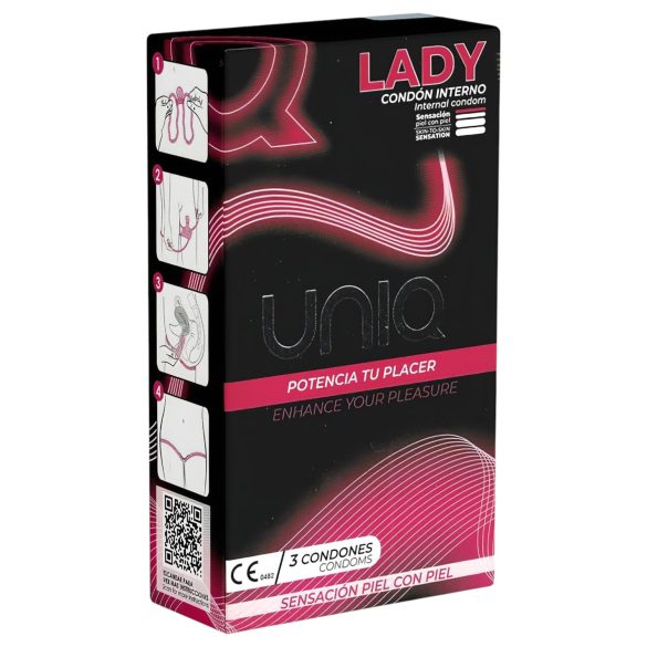 Uniq Lady - γυναικείο προφυλακτικό (3 τεμ)