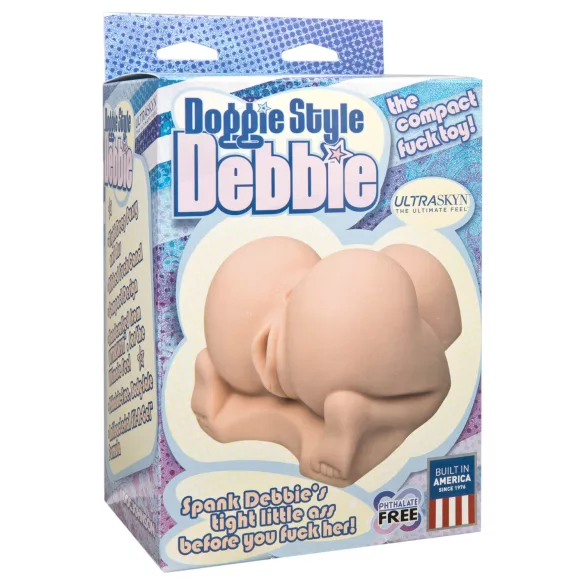 Doc Johnson Doggie Style Debbie - ρεαλιστικό ομοίωμα αυνανισμού (στο χρώμα του δέρματος)