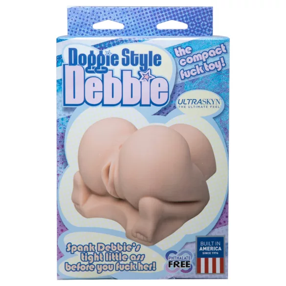 Doc Johnson Doggie Style Debbie - ρεαλιστικό ομοίωμα αυνανισμού (στο χρώμα του δέρματος)