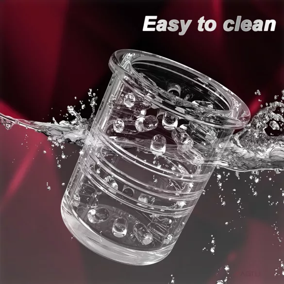 AlvUp - ανδρικός αυνανιστής με περιστροφή και ώθηση - μαύρο