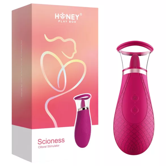 Honey Play Box Scioness - δονητής με αναρρόφηση και γλείψιμο κλειτορίδας - ροζ