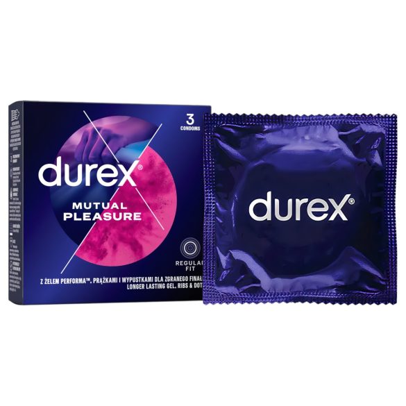 Durex Mutual Pleasure - προφυλακτικά καθυστέρησης (3 τμχ)