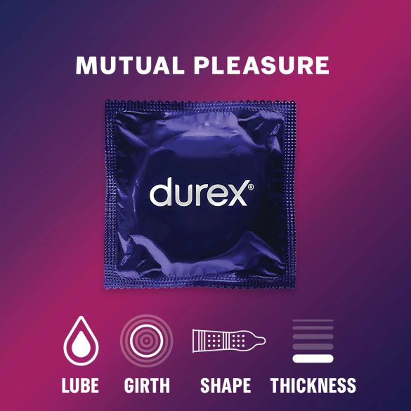 Durex Mutual Pleasure - προφυλακτικά καθυστέρησης (3 τμχ)