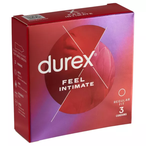 Durex Feel Intimate - λεπτό προφυλακτικό - 3 τεμάχια