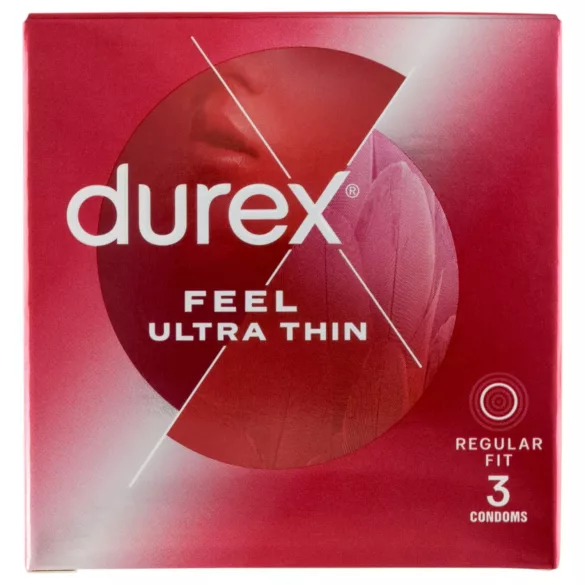 Durex - προφυλακτικό ultra thin - extra λεπτό & φυσική αίσθηση (3 τεμ)