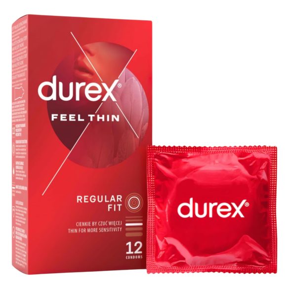 Durex Feel Thin - Προφυλακτικά Αληθινής Αίσθησης (12 τεμ.)