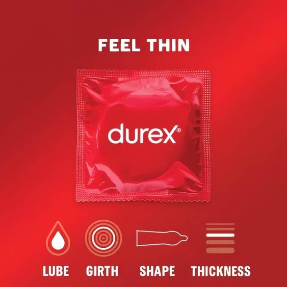 Durex - προφυλακτικά λεπτά Feel Thin - αίσθηση φυσικότητας 12 τεμάχια