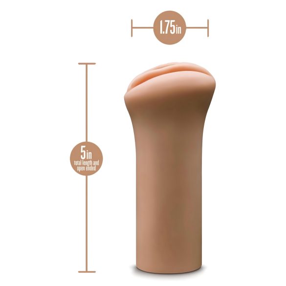 Enlust Molly - τεχνητός κόλπος με ρεαλιστικές εικόνες - σκούρο φυσικό