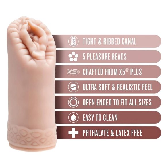 Enlust Alyssa - τεχνητό αιδοίο με ρεαλιστικές εικόνες - φυσικό χρώμα