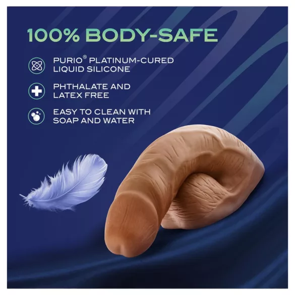 Blush UrSelf Affirm - ρεαλιστικό ομοίωμα πέους (καφέ) - 13 cm