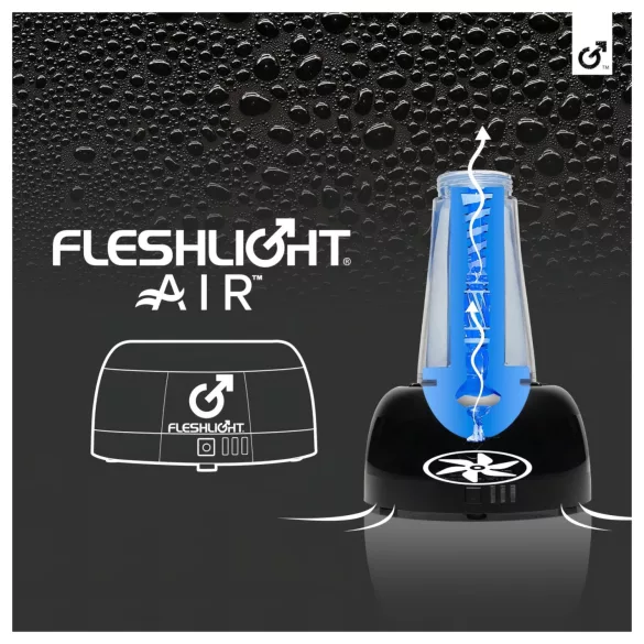 Fleshlight Air - αυτόματος στεγνωτήρας ανδρικού αυνανιστή (μαύρο)