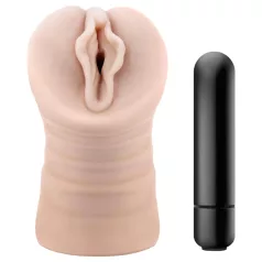   M for Men Ashley - ανδρικό αυνανιστήρι με δόνηση - φυσικό χρώμα