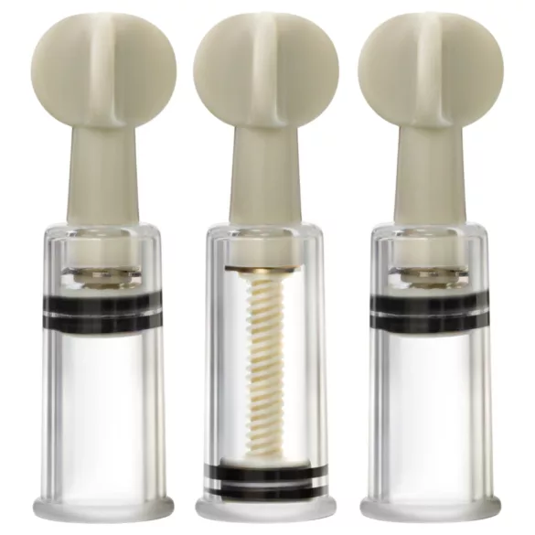 Blush Temptasia - σετ αντλιών αναρρόφησης για κλειτορίδα και θηλές (διάφανο)