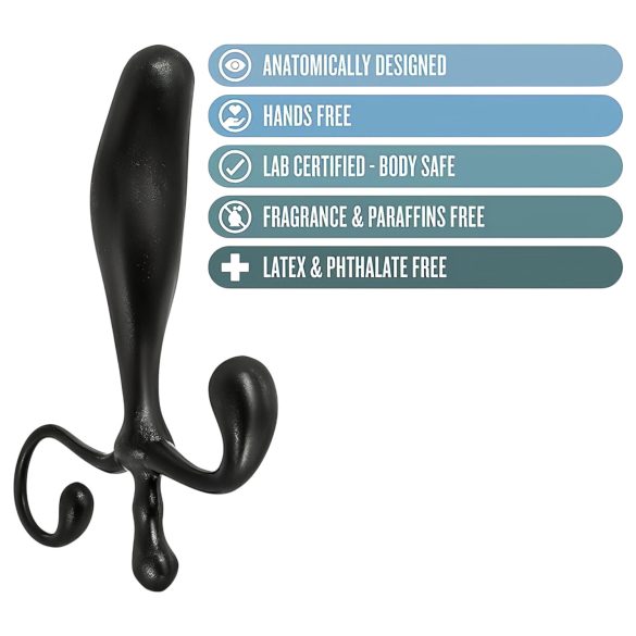 Anal Adventures - πρωκτικό ομοίωμα προστάτη - σιλικόνη μαύρο