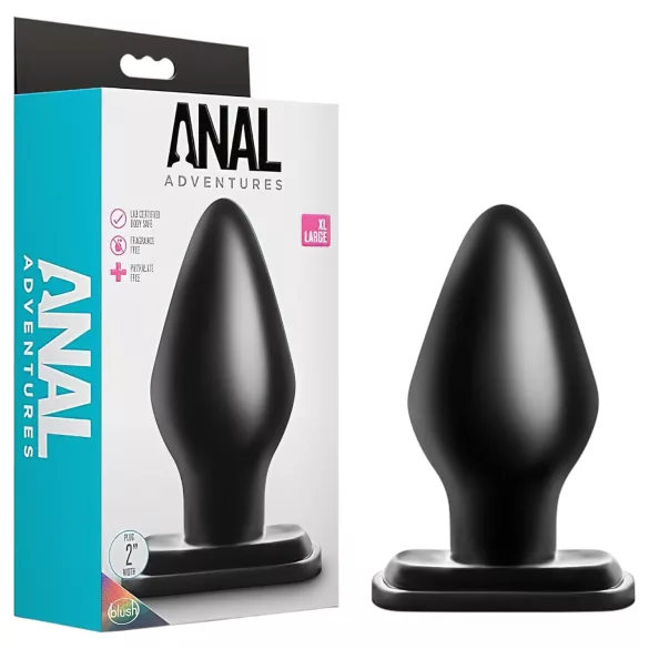 Anal Adventures XL - πρωκτικό βύσμα XL - μεγάλο μέγεθος - μαύρο