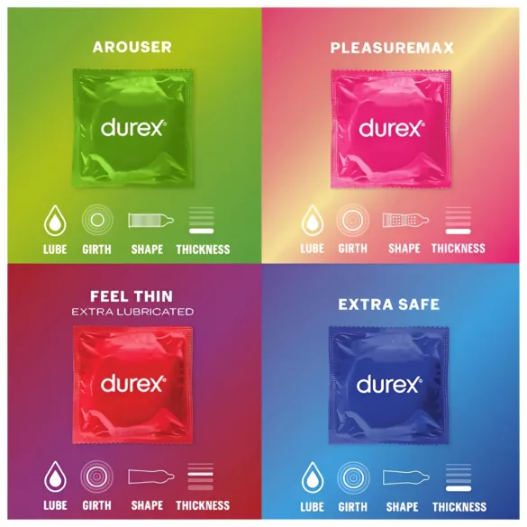 Durex Surprise Me - προφυλακτικά πακέτο ποικιλίας 40 τεμάχια