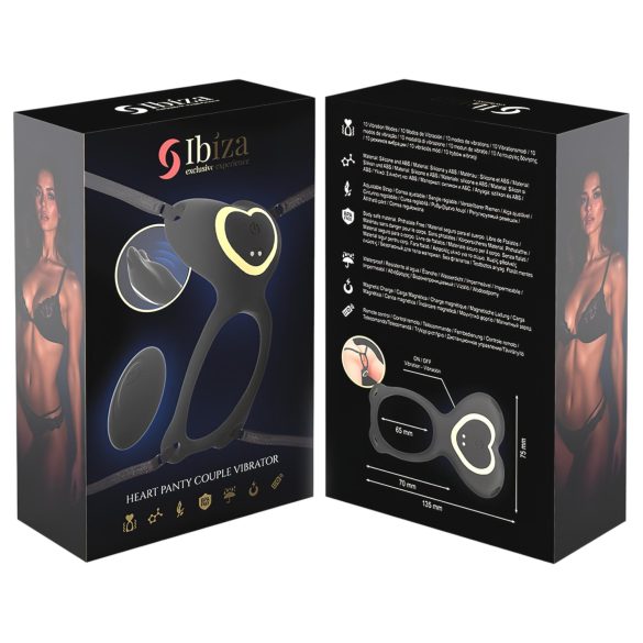 IBIZA - δονητής strap-on κλειτορίδας - μαύρο