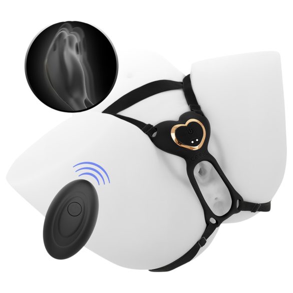 IBIZA - δονητής strap-on κλειτορίδας - μαύρο