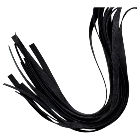Latetobed - μαστίγιο BDSM - δέρμα - μαύρο 45cm