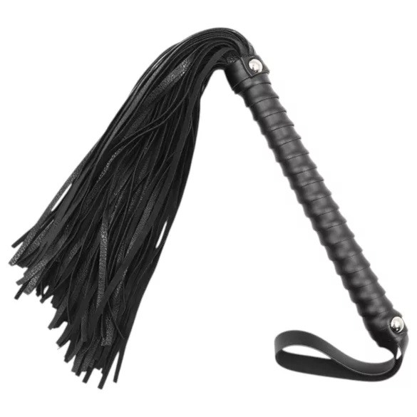 Latetobed - μαστίγιο με υφή - μαύρο - 48cm