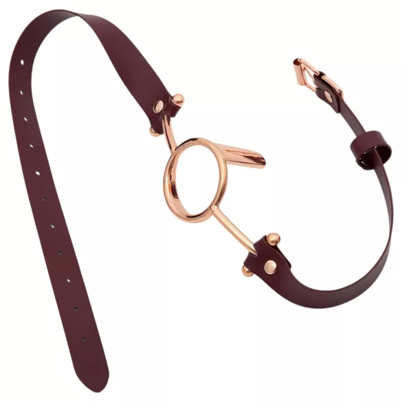 Latetobed - δακτύλιος για το στόμα - καφέ - BDSM αξεσουάρ