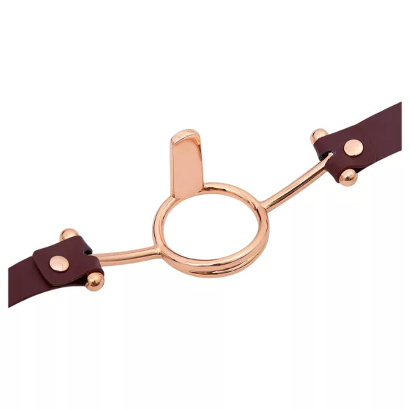 Latetobed - δακτύλιος για το στόμα - καφέ - BDSM αξεσουάρ