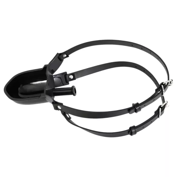 Latetobed - σφιγκτήρας στόματος με μπουκάλι - μαύρο