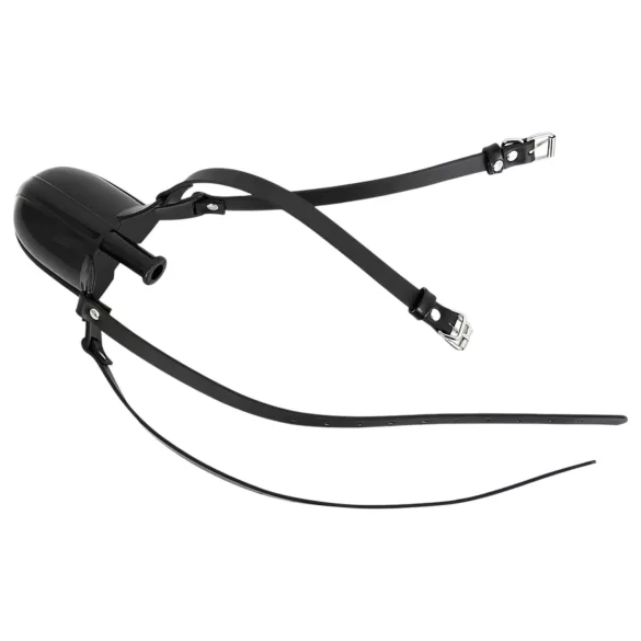 Latetobed - σφιγκτήρας στόματος με μπουκάλι - μαύρο