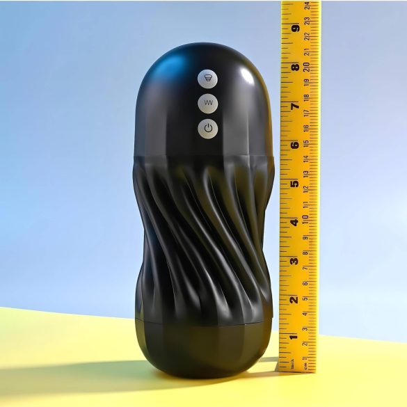 Playboy Solo Stroker - επαναφορτιζόμενος μαύρος διεγερτικός αυνανιστής