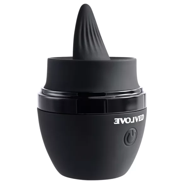 Evolved - δονητής γλώσσας επαναφορτιζόμενος - μαύρος