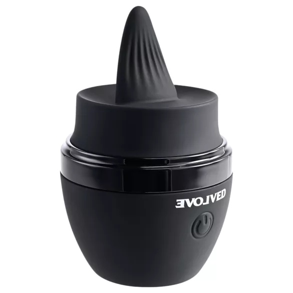 Evolved - δονητής γλώσσας επαναφορτιζόμενος - μαύρος