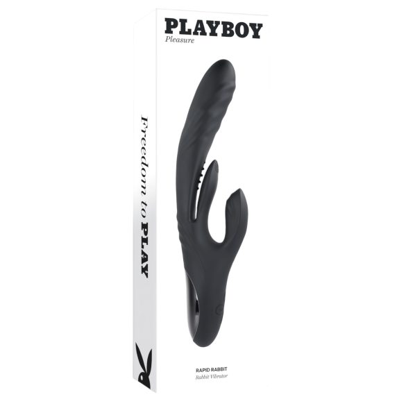Playboy Rapid Rabbit - δονητής με κλειτοριδικό βραχίονα επαναφορτιζόμενος