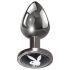 Playboy Tux - πρωκτικό plug - μικρό (ασήμι)
