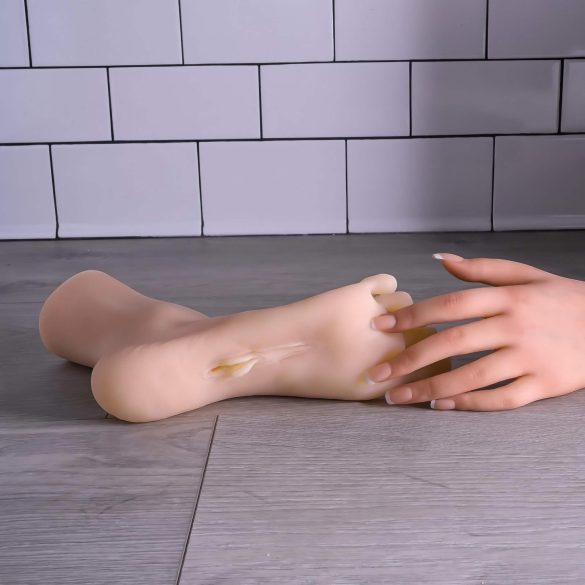 Zero Tolerance - ομοίωμα πόδι με αιδοίο - σιλικόνη φυσικό χρώμα