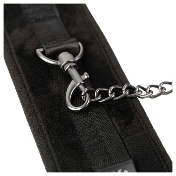 Sei Mio - χειροπέδες αστραγάλου - δερμάτινες - μαύρο