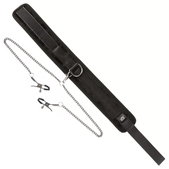 Sei Mio - κολάρο με κλιπ θηλών - μαύρο