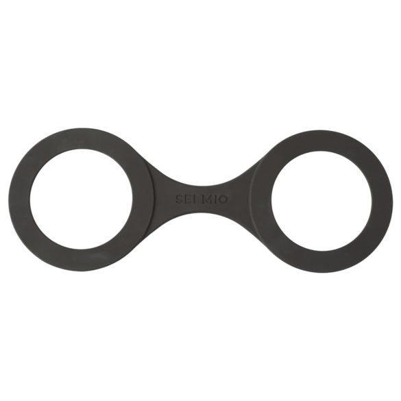Sei Mio - χειροπέδες σιλικόνης - μαύρο - μέγεθος M