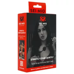   Sei Mio - μπάλα για το στόμα με λουράκι - μαύρο