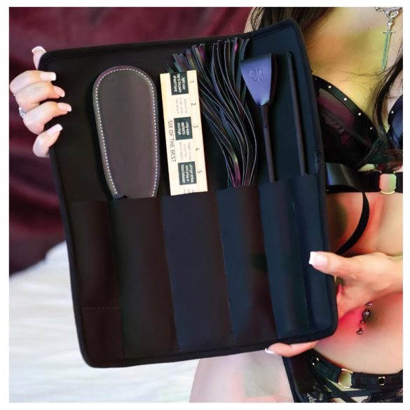 Sei Mio - σετ BDSM τιμωρίας - 5 τεμάχια - μαύρο