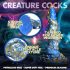 Κράκεν Creature Cocks - Σπειροειδές Δονητής Χταποδιού - 21εκ (χρυσό-μπλε)