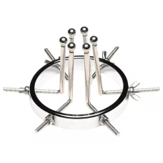   XR Brands Oculus - διαστολέας πρωκτού - ανοξείδωτο ατσάλι - ασημί