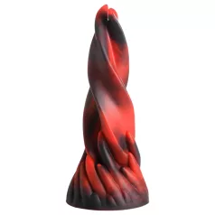   Creature Cocks Hell Kiss - δονητής με σπείρωμα σιλικόνης - 19cm κόκκινο