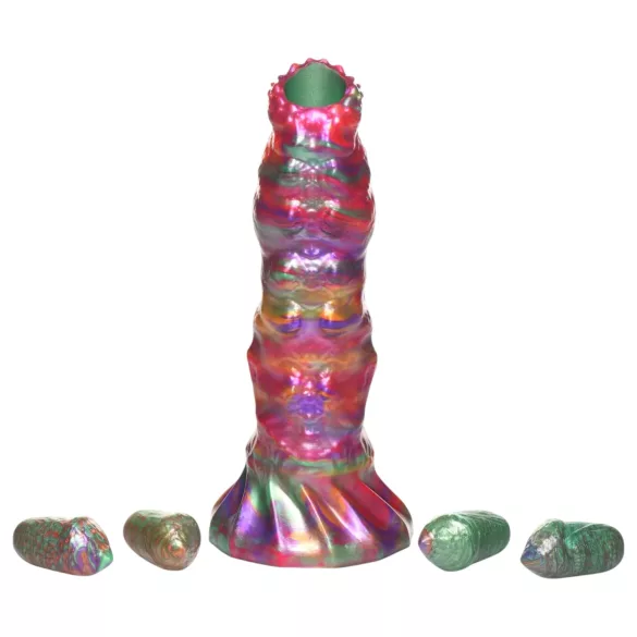 Creature Cocks Larva - οβιποζιτόρ εξωγήινο ομοίωμα πέους - σιλικόνη ουράνιο τόξο