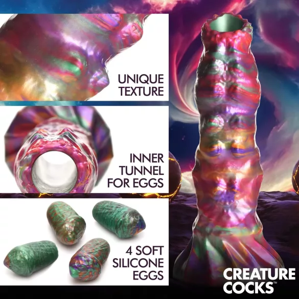 Creature Cocks Larva - οβιποζιτόρ εξωγήινο ομοίωμα πέους - σιλικόνη ουράνιο τόξο