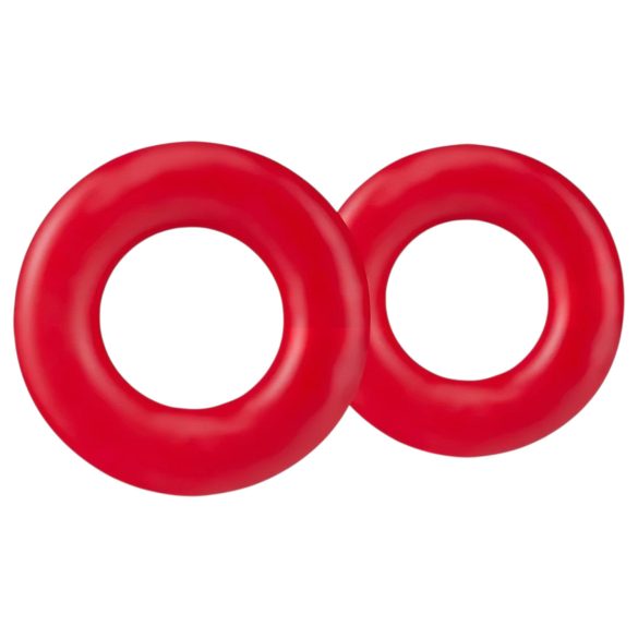 Stay Hard - σετ δαχτυλίδια πέους - κόκκινο