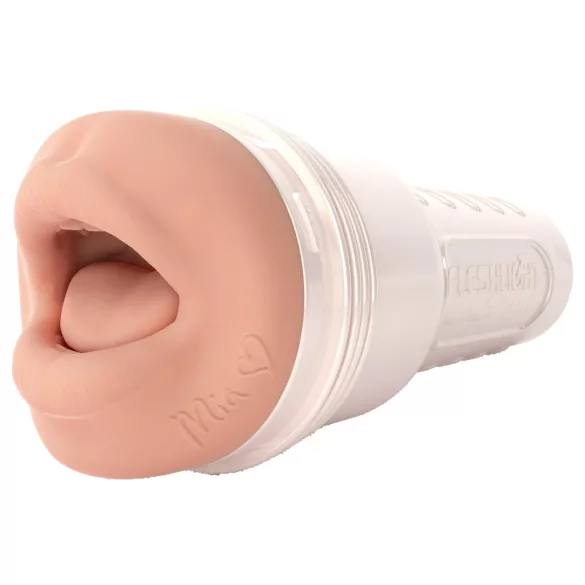 Fleshlight Mia Malkova - στόμα ομοίωμα - ανδρικό αυνανιστής - φυσικό χρώμα